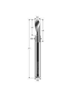 Freza cu 1 canelura, Datron 0068196E, 6.0x14.0x6.0mm 2