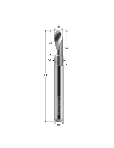 Freza cu 1 canelura, Datron 0068192E, 2.0x6.0x6.0mm