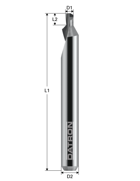 Freza cu 1 canelura, Datron 0068774E, 4.0x1.5x6.0mm