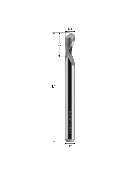 Freza cu 1 canelura, Datron 0068476L, 6.0x20.0x6.0mm