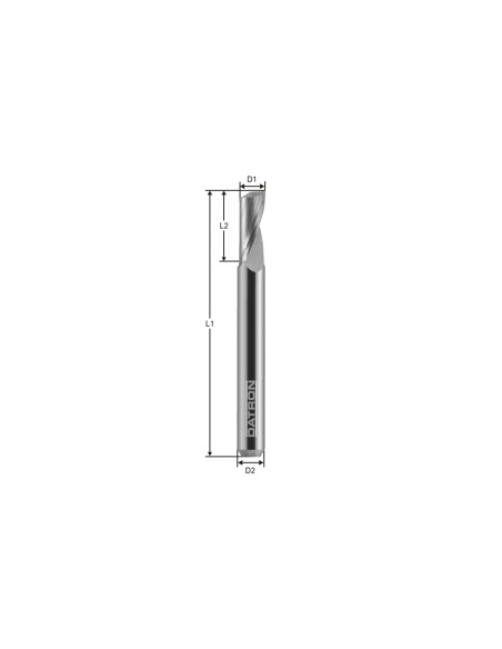 Freza cu 1 canelura, Datron 0068080L, 8.0x8.0mm