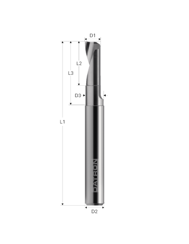 Freza cu 1 canelura, Datron 0068803L, 3.0x9.0x6.0mm