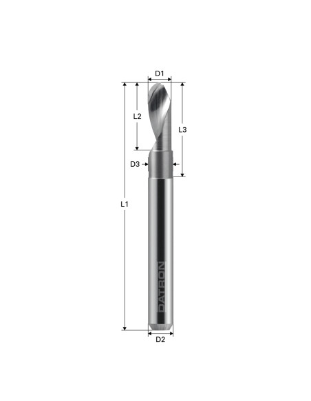 Freza cu 1 canelura, Datron 0068194E, 4.0x10.0x6.0mm