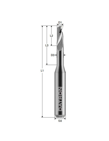 Freza cu 1 canelura, Datron 0068493S, 3.0x6.0mm
