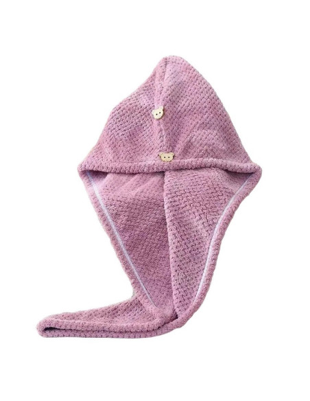 Prosop de par, pentru baie, plaja sau piscina, roz, 100% microfibra, absorbant, 65x25 cm, JollyMag, REC52WZ3