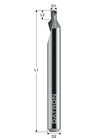 Freza cu 1 canelura, Datron 0068772B, 2.0x4.9x6.0mm