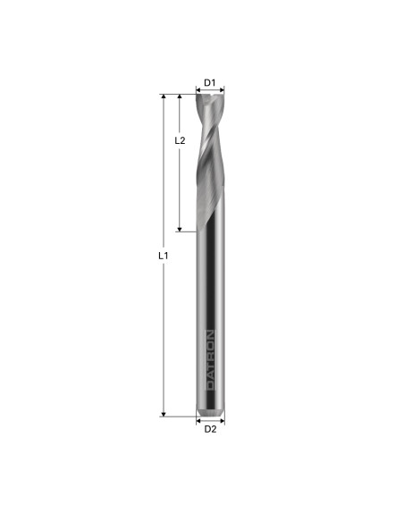 Freza cu 2 caneluri, Datron 0078812L, 12.0x20.0x12.0mm