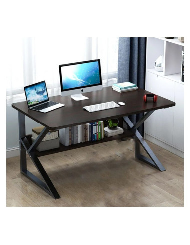 Masa de gaming, birou cu raft maro, 100x60 cm, JollyMag, STL08CZ