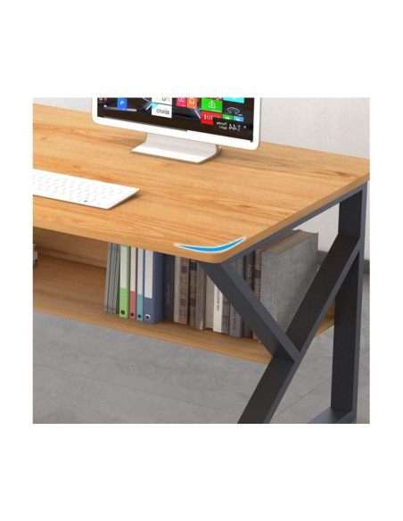 Masa de gaming, birou cu raft maro, 100x60 cm, JollyMag, STL08CZ