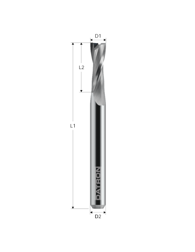 Freza cu 2 caneluri, HSC Fire, Datron 0068876, 6.0x22.0x6.0mm