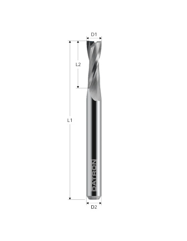 Freza cu 2 caneluri, HSC Fire, Datron 0068870, 10.0x22.0x10.0mm
