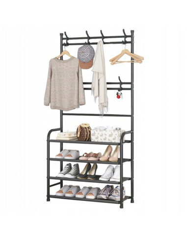 Cuier intrare, suport cu 4 rafturi pentru incaltaminte, 80x26x152 cm, JollyMag, SZ37