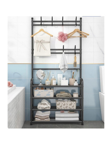 Cuier intrare, suport cu 4 rafturi pentru incaltaminte, 80x26x152 cm, JollyMag, SZ37