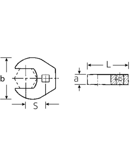 Cap deschis cheie dinamometrica, Stahlwille 540A HD SW 1.1/4, prindere 3/8", deschidere 1 1/4"