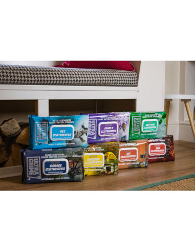 Set 6 pachete de servetele umede UltraGrime Pet-Care, 38 cm x 25 cm, 480 de bucati
