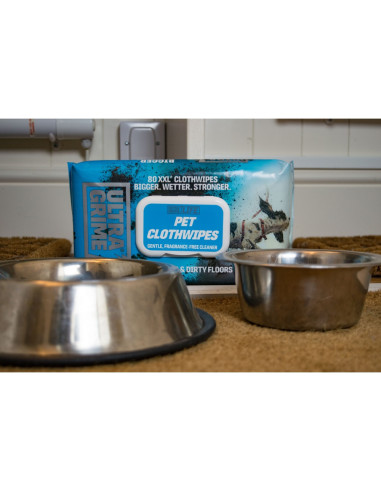Set 6 pachete de servetele umede UltraGrime Pet-Care, 38 cm x 25 cm, 480 de bucati