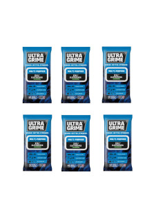 Set 6 pachete de servetele umede UltraGrime Multi-Purpose Original, 38 cm x 25 cm, 240 de bucati