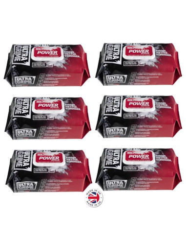 Set 6 pachete de servetele umede PowerScrub, UltraGrime 5920, 38 cm x 25 cm, 480 de bucati