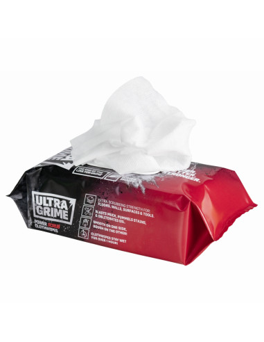 Set 6 pachete de servetele umede PowerScrub, UltraGrime 5920, 38 cm x 25 cm, 480 de bucati