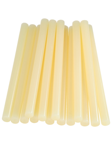 Rapid 5001418, set 14 batoane de adeziv, ptr textile si piele, galben, 12 x 190 mm
