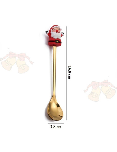 Set tacamuri pentru Craciun, 6 tacamuri, figurine cu tematica magica de Craciun, JollyMag, LYZ6