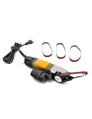 Proxxon 28536, Minislefuitor de tip curea BS/E, cap oscilant, 225-450 rpm, 80W, + geanta si accesorii