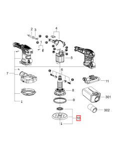 SKIL 2826632001, Kit placa de baza pentru slefuitoarele 7480 si 3745 2