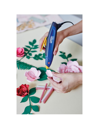 Rapid 5001474, Pistol de lipit GlueGun Rapid Pen EG, arts and crafts, max 80W, functional baghete de 7 mm