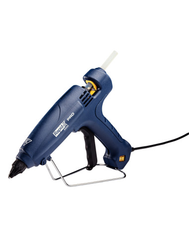 Rapid 5000326, Pistol profesional GlueGun PRO EG320, albastru, max 120W, debit 1000g/h, 195°C, functional cu batoane de 12 mm
