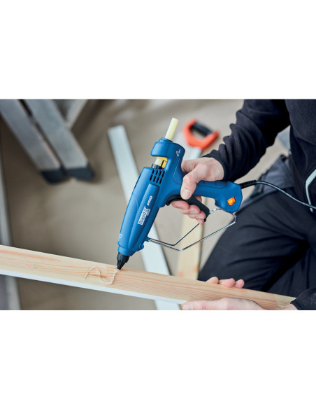 Rapid 5000326, Pistol profesional GlueGun PRO EG320, albastru, max 120W, debit 1000g/h, 195°C, functional cu batoane de 12 mm