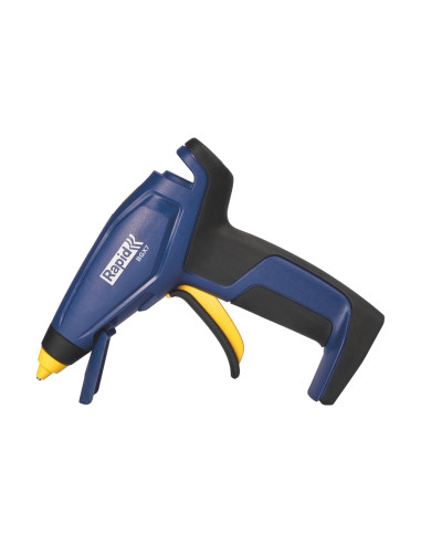Rapid 5001401, Pistol de lipit cu acumulator GlueGun Rapid BGX7, albastru, debit 150g/h, 170°C, functional cu batoane de 7 mm