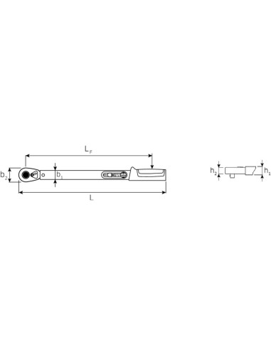 Cheie dinamometrica manoskop 721QR/15 quick, 30–150 Nm