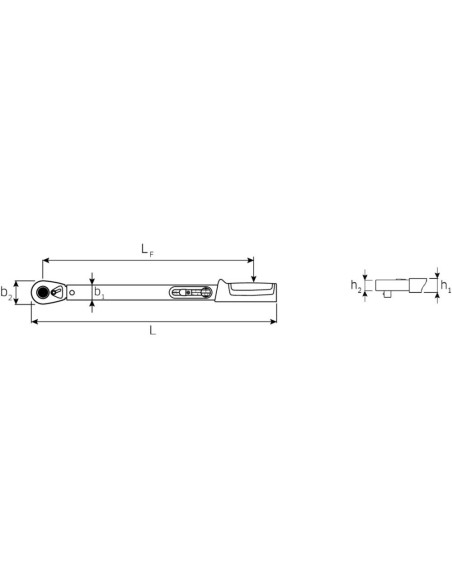 Cheie dinamometrica manoskop 721QR/15 quick, 30–150 Nm