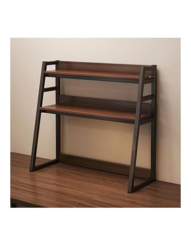 Raft multifunctional modern, 3 nivele, maro-negru, 95x32x90 cm, JollyMag, SZ40CZ