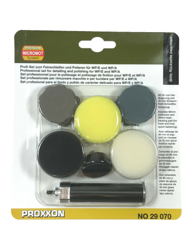 Set profesional pentru slefuire si lustruire, Proxxon 29070