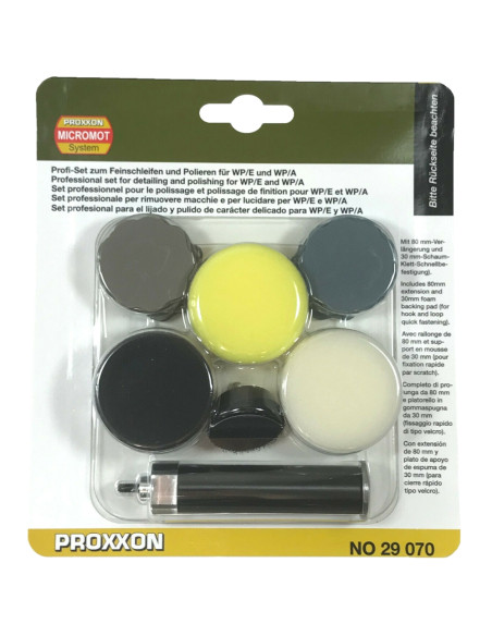 Set profesional pentru slefuire si lustruire, Proxxon 29070