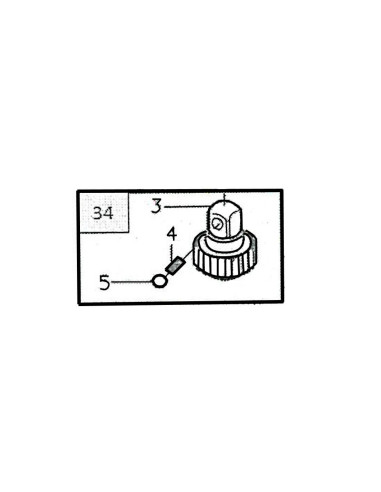 Proxxon 23345.34, Piesa de schimb. Patrat antrenare