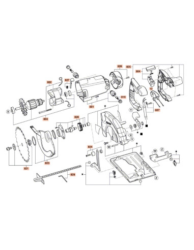 SKIL 2610Z08350-Piesa de schimb, flansa de prindere