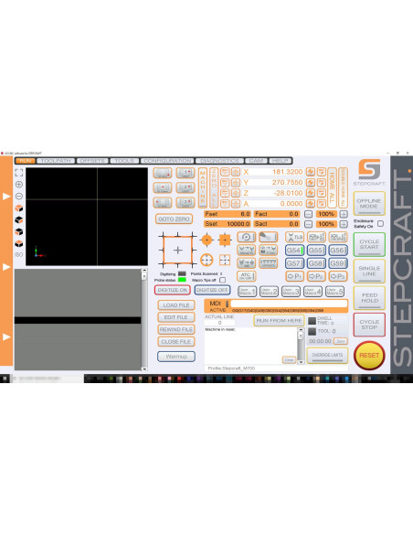 UCCNC software UC100 USB ptr. masinile CNC Stepcraft seria M