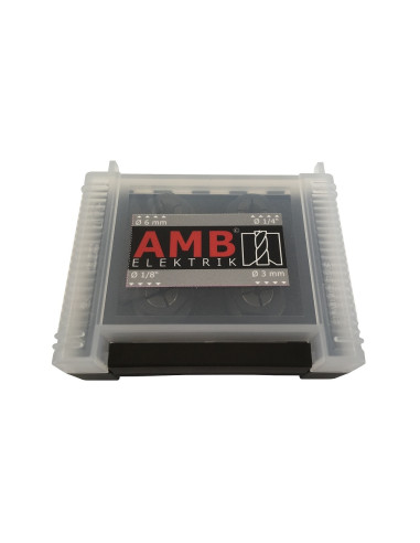 Set 4 bucsi elastice, 3, 6, 1/8", 1/4" AMB (kress) cu piulite