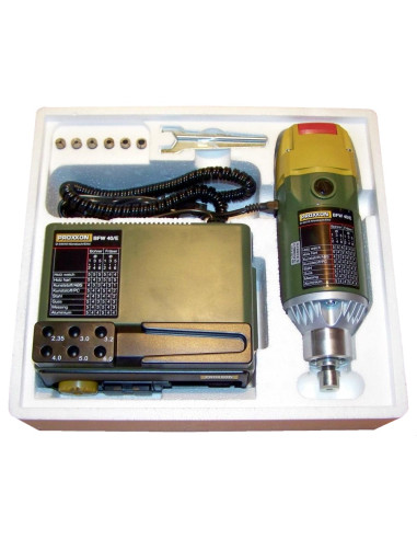 Proxxon 20165, Motor pentru gaurit si frezat BFW 40/E, 900 - 6000 rpm, 250 W, + accesorii