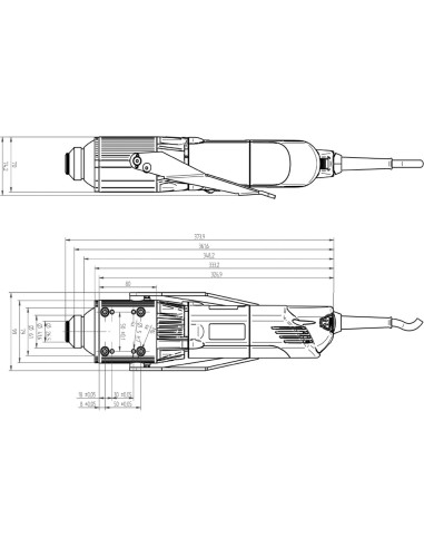 AMB 06083004, Motor pentru frezare 1050FME-U DI, control digital, 3500 - 22000 rpm, 1050W, + bucsa ER16 8mm