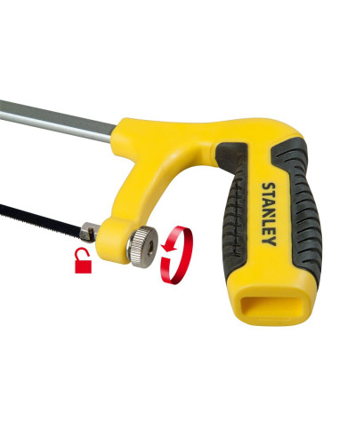 Stanley 1-15-317, Fierastrau de mana cu maner tip pistol, lama din otel, lungime lama 150mm, grosime lama 0.6mm