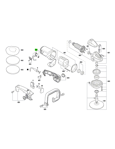 SKIL 2610Z04933-Piesa de schimb, set perii de carbune