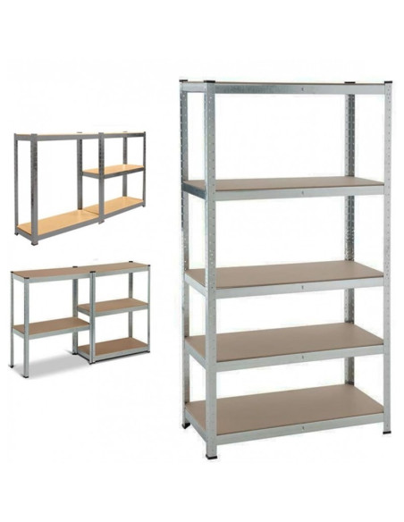 Etajera, raft metalic de depozitare, 5 polite, sarcina maxima 875 kg, JollyMag, SZ35SZ