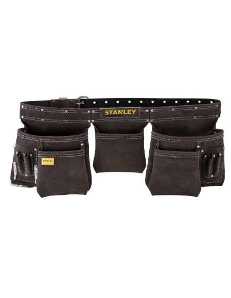 Stanley STST1-80113, curea cu buzunare din piele pentru unelte si scule, 48.6 x 6.8 x 8.9cm