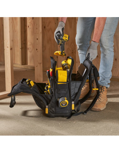 Stanley FMST1-80144, Rucsac Fatmax cu acces rapid la scule, baza rigida si impermeabila, curele de umar captusite, max. 25kg