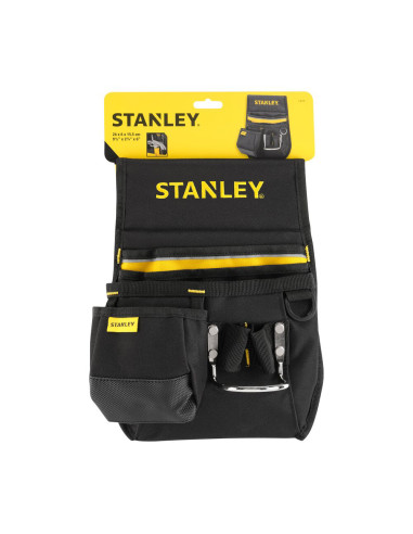 Stanley 1-96-181, suport textil pentru curea, 4 buzunare pentru scule + bucla din metal pentru ciocan