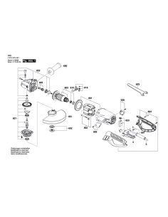 SKIL 2610Z01048 Carcasa angrenajului pentru modelul 9782 EU 2