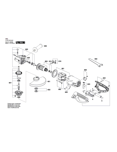 SKIL 2610Z01048 Carcasa angrenajului pentru modelul 9782 EU